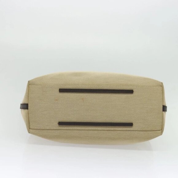 GUCCI Canvas Leather Tote Bag Outlet Beige Gold 257271 Auth 137667 - Picture 6 of 16